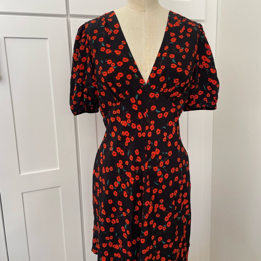 STAUD Milla Dress, Poppy Print